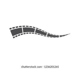 filmstrip vector template illustration design