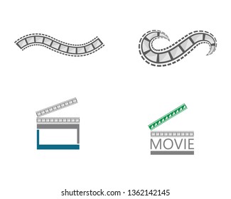 filmstrip vector template illustration design