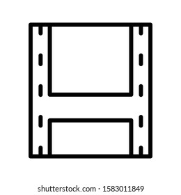 filmstrip vector thin line  icon 
