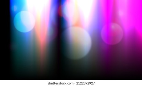 Film-styled stain Lights in bokeh effect on dark	
