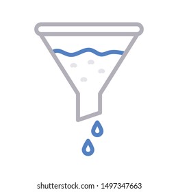filte colour line vector icon