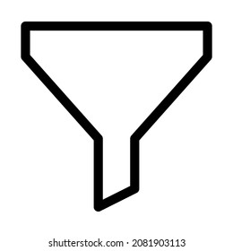 Filte Funnel icon vector image. Can also be used for web apps, mobile apps and print media.