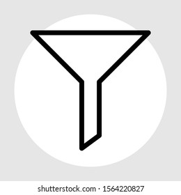 Filte icon isolated on background
 