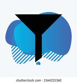 Filte icon isolated on background
 