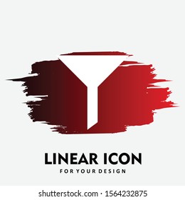 Filte icon isolated on background
 