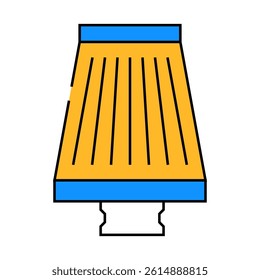 filter air cleaner accessory line icon vector. filter air cleaner accessory sign. isolated symbol illustration