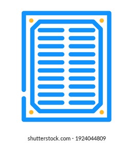 filter air cleaner part color icon vector. filter air cleaner part sign. isolated symbol illustration