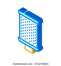 filter air cleaning machine part isometric icon vector. filter air cleaning machine part sign. isolated symbol illustration