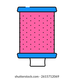 filter air cleaning machine part line icon vector. filter air cleaning machine part sign. isolated symbol illustration