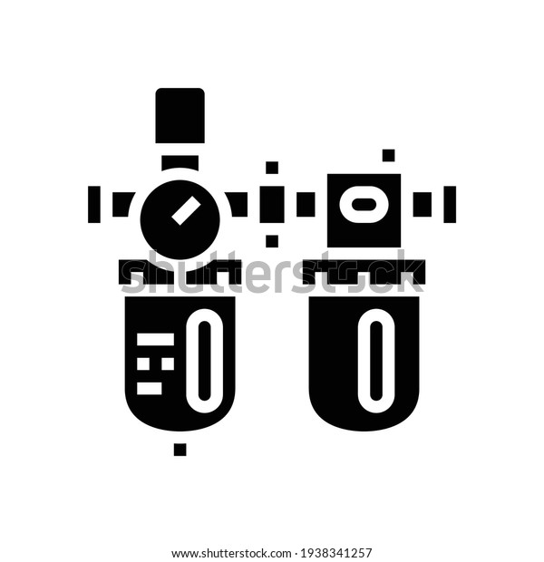 filter of air\
compressor glyph icon vector. filter of air compressor sign.\
isolated contour symbol black\
illustration