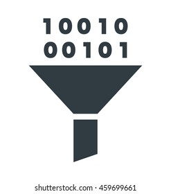 Filter Binary Vector Icon