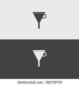 Filter black and white icons.illustration isolated vector sign symbol 