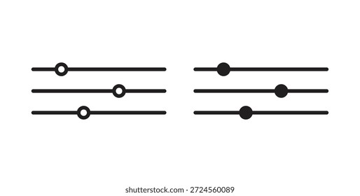 Ícone do botão Filtrar no estilo de rabiscar e traçado.
