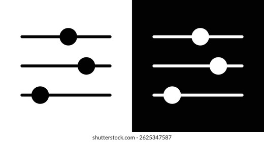 Filter Button icon simple line vector. Symbol, logo.