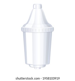Filter cartridge icon. Cartoon of Filter cartridge vector icon for web design isolated on white background