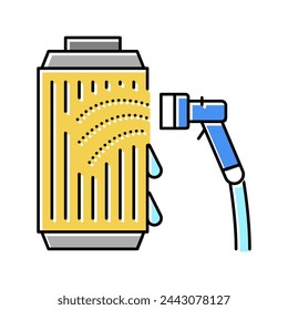 filter cleaning color icon vector. filter cleaning sign. isolated symbol illustration