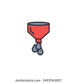 filter coffee icon. vector.Editable stroke.linear style sign for use web design,logo.Symbol illustration.