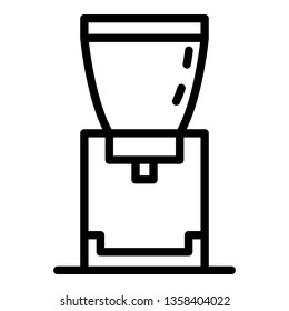 Filter coffee tool icon. Outline filter coffee tool vector icon for web design isolated on white background