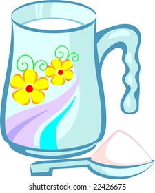 filter and a colourful jug	
