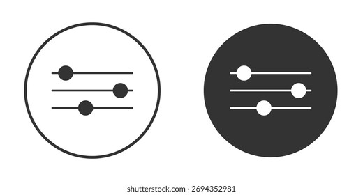 Filter Control icon. Simple vector illustration. Silhouette Icon Set.