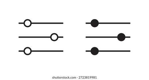 Filter Control Symbole Symbol, Logo-Illustration. Symbolkonzept für das Webdesign