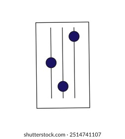 Icono mínimo aislado del control del Filtrar. Icono de Vector de línea de Configuraciones