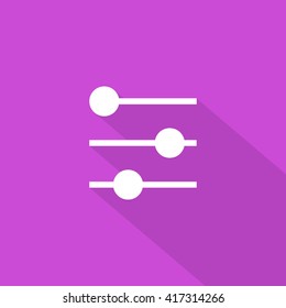 Filter control isolated minimal icon. Settings line vector icon for websites and mobile minimalistic flat design.