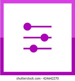 Filter control isolated minimal icon. Settings line vector icon for websites and mobile minimalistic flat design.