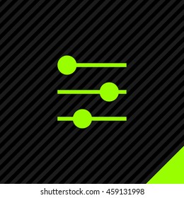Filter control isolated minimal icon. Settings line vector icon for websites and mobile minimalistic flat design.