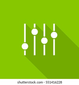 Filter control isolated minimal icon. Settings line vector icon for websites and mobile minimalistic flat design.