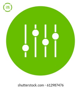 Filter control isolated minimal icon. Settings line vector icon for websites and mobile minimalistic flat design.