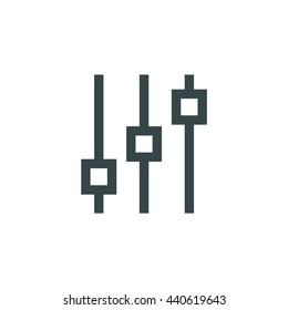 Filter control, Settings icon. Eps, vector illustration for websites and mobile minimalistic flat design.
