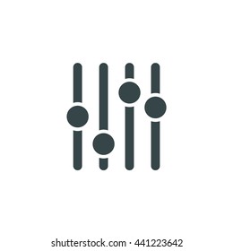 Filter control, Settings icon. Eps, vector illustration for websites and mobile minimalistic flat design.