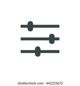 Filter control, Settings icon. Eps, vector illustration for websites and mobile minimalistic flat design.