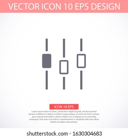 Filter control settings isolated minimal icon in black and white colors. Line vector icon for websites and mobile minimalistic flat design. Modern trend concept design