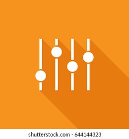 Filter control settings line vector icon