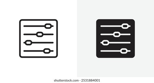 Filter Control vecor icon set. Stock vector illustrator. EPS 10