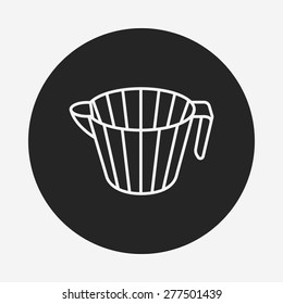 Filter Cup line icon