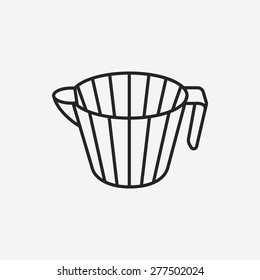 Filter Cup line icon