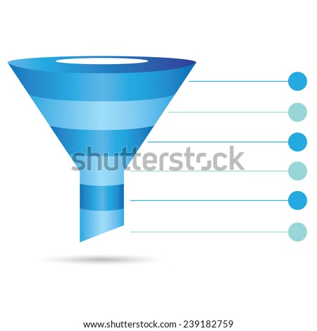 filter diagram, funnel diagram, sale, marketing process chart