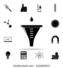 filter and a drop of water icon. The science icons universal set for web and mobile