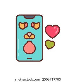 Filter Filled Icons , Vector illustration