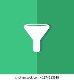 filter flat icon. tool symbol vector illustration. editable icon.