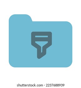 filter folder icon solid color