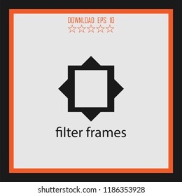 filter frames vector icon