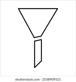 Filter, Funnel Icon In Outline Style