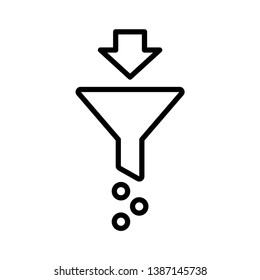 filter - funnel icon vector design template