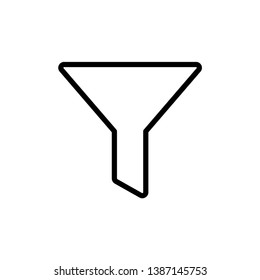 filter - funnel icon vector design template