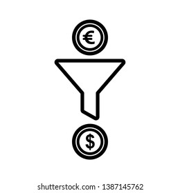 filter - funnel icon vector design template
