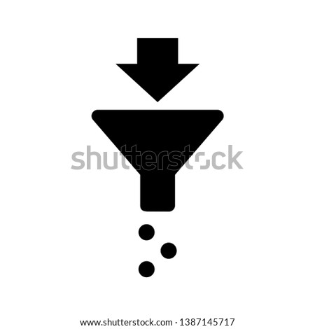 filter - funnel icon vector design template